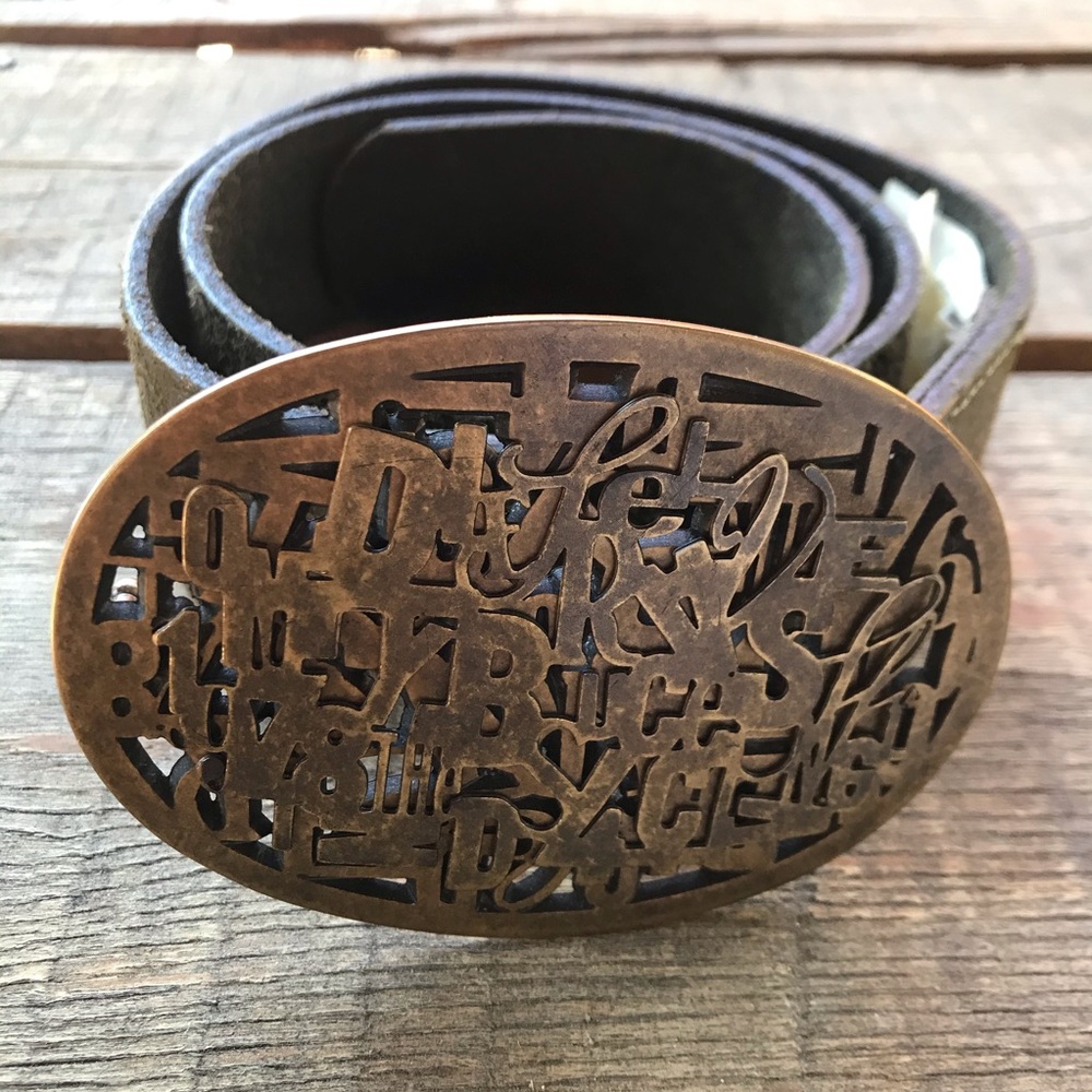 Diesel Italien leather belt with buckle size 85/34